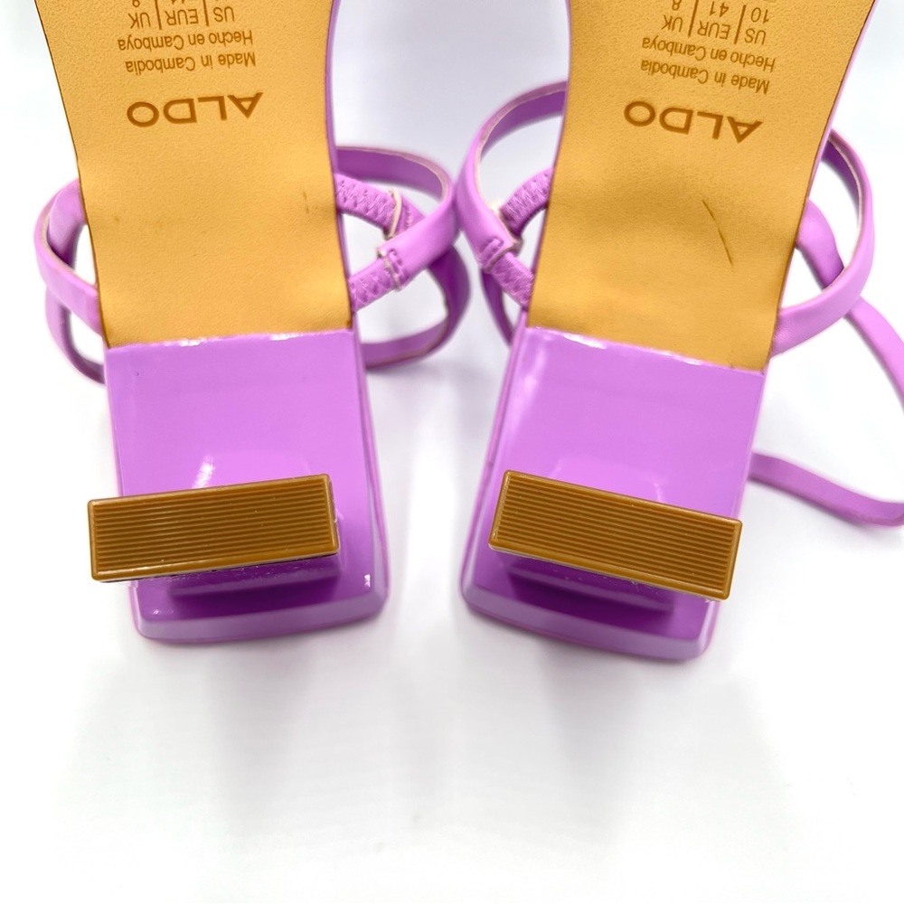 Aldo Womens Size 10 Lokurr Purple Pink Barbie‎ Barbiecore Strappy Sandals Shoes - Picture 11 of 13
